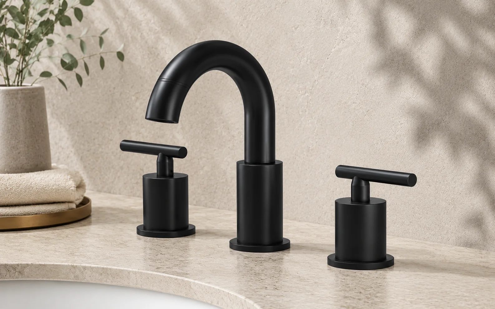 Three-hole basin faucet collection